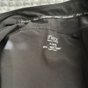 XL Cherokee iFlex Black scrub jacket